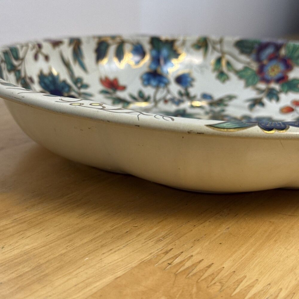 Vintage 1971 Daher Decorated Ware Floral Chitz Tin Tray Plate England - Picture 6 of 10